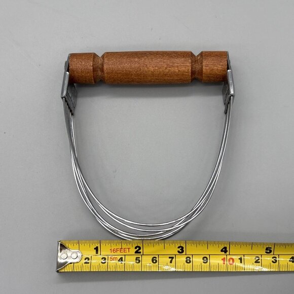 Vintage Bonny USA Pastry Dough Blender Cutter Mixer Wood Handle - Picture 8 of 8